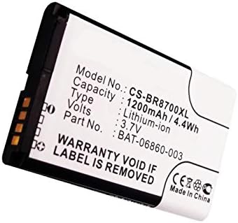 Synergy Digital Cell Phone Battery, Works with BlackBerry 8700 Cell Phone, (Li-ion, 3.7, 1200mAh), Compatible with BlackBerry ACC-10477-001, BAT-06860-002, C-H2BAT-06985-002, C-S2 Battery