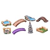 Yardwe Adornos del del Lago Oeste Miniatura De Jardín De Adorno De Paisaje para Estanque Piscina Miniatura Casa De Playa Decoración De Jardín para Bonsáis DIY