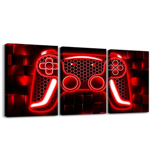 Erosebridal Gaming Canvas Wall Art For Living Room Black Geometric