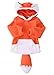 Baby Kids Boys Girls Cute Fox Hooded Cape Cloak Hoodie Coat Outwear (1-2 years, orange)