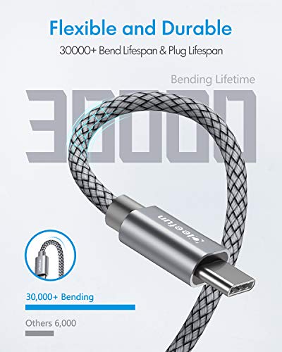 Image of CLEEFUN USB C to USB C Cable 6ft, 5-Pack C to C Cable Fast Charging 60W | Type C Charger for iPhone 17 16 15 Pro Max /Plus, Samsung Galaxy S26 S25 S24 Ultra, iPad /MacBook USBC to USBC Cord