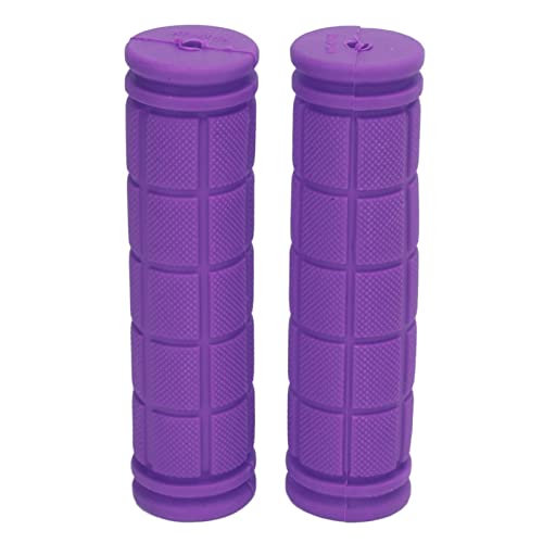 SUPYINI 1 par de puños antideslizantes de goma para bicicleta de montaña, bicicleta de carretera, bicicleta (morado)