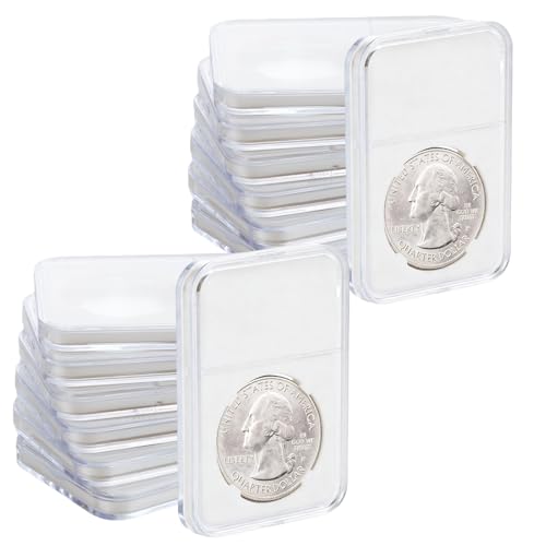 30 piezas y soporte para monedas de 38mm miniatura 1