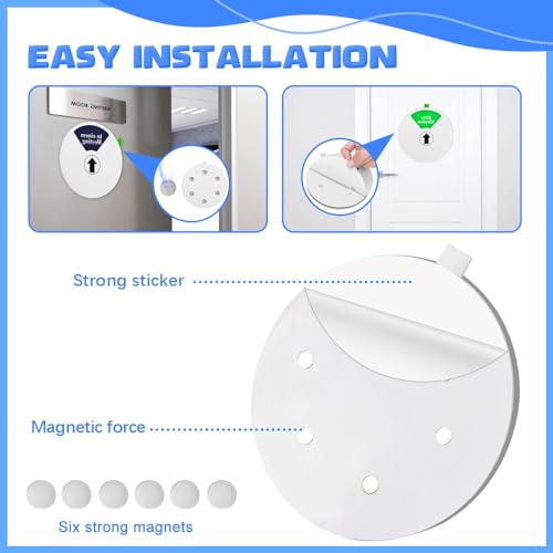 EMAGEREN FREI - BESETZT Schild 15 cm Bitte Klopfen Schild Nicht im Büro-Bitte warten-Bitte nicht stören-In einem Meeting-Bin gleich zurück Sichtschutzschild Datenschutzschild für Büros