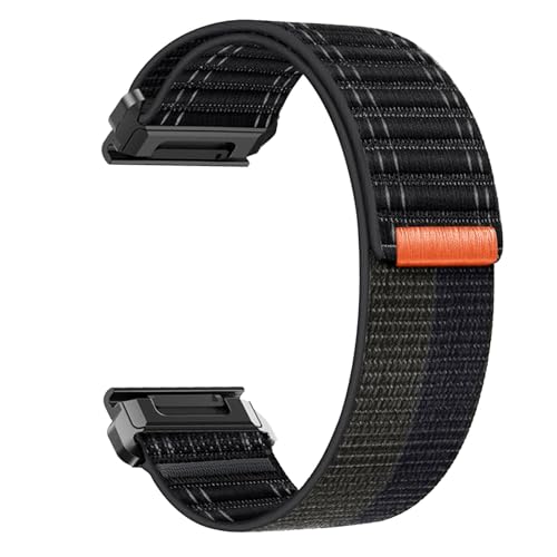ahayo Correa de reloj deportiva de nailon mejorada para Garmin Fenix 8 de 47 mm / epix Pro 47 mm / Fenix 7 / Fenix 6 / Instinct, pulsera ligera para Fenix E 47 mm, Forerunner 965/955, Quatix 7, Quick