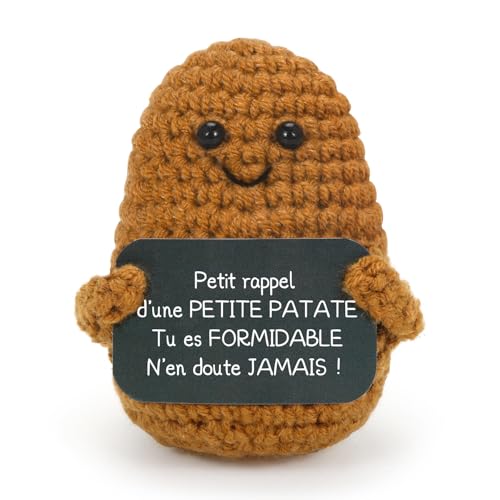 Aurasky Positive Kartoffel Französisch, Positive Kartoffel, Kartoffelpuppen mit Positiver Karte Farbaufbewahrungstasche