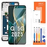 for Moto G 5G 2025 Screen Replacement for Moto G 5G 2025 LCD Display XT2513 XT2513-1 for Motorola xt2513-1 LCD Digitizer Touch Screen Assembly Repair Part with Frame