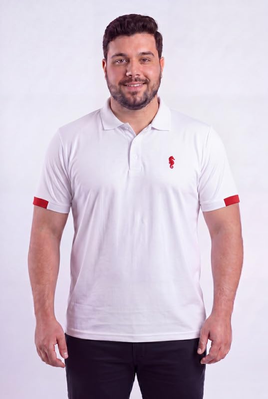 Image of EPPE Men's Plus Size Polo T-Shirt |Regular Fit, Stretchable Micropolyester Half Sleeve T-Shirt for Men|Casual & Sports Wear