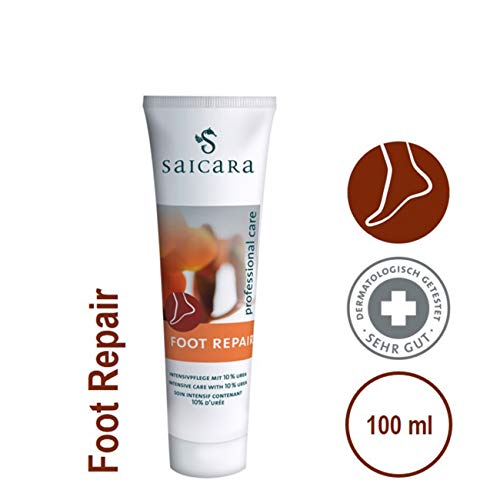 saicara Foot Repair 100 ml intensive Fußcreme mit Urea und Rosskastanie für die Pflege sehr trockener, rissiger Haut und zur Behandlung von Schrunden – Bild 3