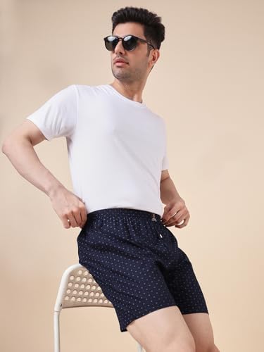 Image of Urban Scottish Ultra-Comfortable Men's Boxer Pants (Pack of 4), 100% Cotton with Stylish Print, Soft & Stretchy Elastic Waist Band, Dynamic Movement & Hardwearing Stitching,Breathable Gentle Snug Fit