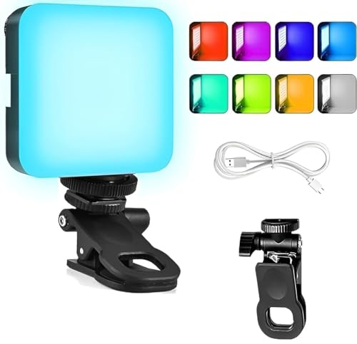 Image of Bumpi Mini LED Pocket RGB Light for DSLR, Smartphone & Tablet Rechargeable Type-C Charging, 3200K-6500K Range, with Screen Clip, Selfie & Video Use