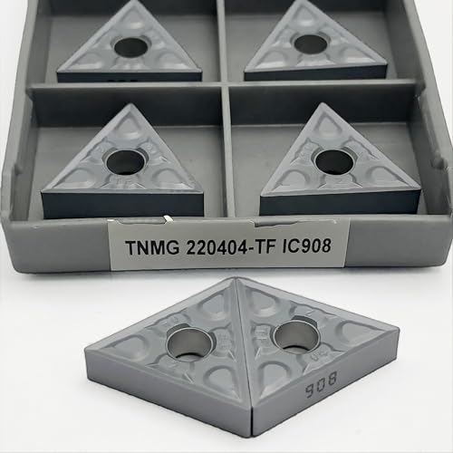 Puntas de torno metálico TNMG220404 TNMG220408 Carburo 10pcs miniatura 2