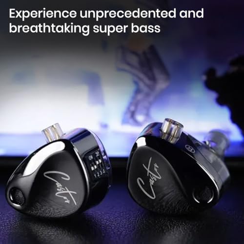 Image of Concept Kart Kz Castor Iem With Mic Wired In Ear Monitors Earphone,10Mm Dual Magnetic + 8Mm Dynamic Driver In-Ear Earphone,Harman Target Version,4-Tuning Swtich,0.78Mm 2Pin,3.5Mm Detachable Cable.