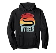 Eel enthusiasm design. Easily Distracted By Eels for Teen Girls Kids. Funny present for Fish lovers. Easily Distracted By Eels For Eel Lover, Makes Cute Eel Funny Gift, Animal Gift 8.5 oz, Classic fit, Twill-taped neck