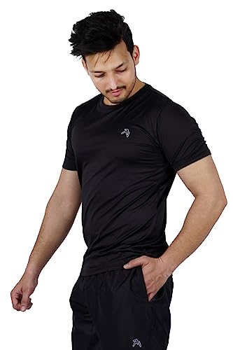 Image of Men's Regular Fit Half Sleeve Sports Lite Running & Gym T-Shirt (Pack of 1)
