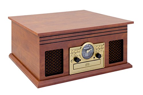 Karcher No-036 Centre de Musique nostalgique en Bois – Système Compact avec Platine, Lecteur CD, Bluetooth, Lecteur de… - Les Beatles, Paul McCartney, John Lennon, RIngo Starr, George Harrison Karcher No-036 Centre de Musique nostalgique en Bois – Système Compact avec Platine, Lecteur CD, Bluetooth, Lecteur de… – Image 5