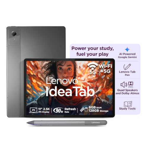 Lenovo Idea Tab with Tab Pen | WiFi+5G |11" 2.5K IPS Display |6GB...