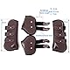 Merauno® Gamaschen Pferde 4er Set Sehne Schützer Fetlock Pferdesprungschutz Vorne Hinter Paar Robust Elastisch PU Shell Neopren Knopfverschluss 2 Paar für Damen& Herren (L(WB), Braun)