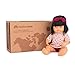 Set da regalo Miniland Dolls: Bambola Bebè Asiatica da 38 cm in più set Dune.