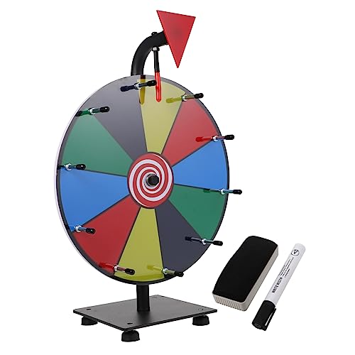DECHOUS Prize Wheel 10 Slides Sturdy Prize Wheel Easy Cleaning for Company Activities Parties