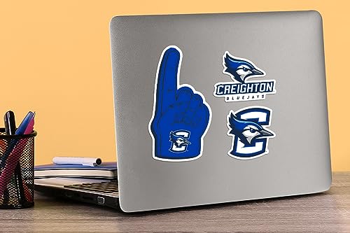 Image of Creighton University 8ct Vinyl Large Deluxe Stickers Variety Pack - Laptop, Water Bottle, Scrapbooking, Tablet, Skateboard, Indoor /Outdoor - Set of 8