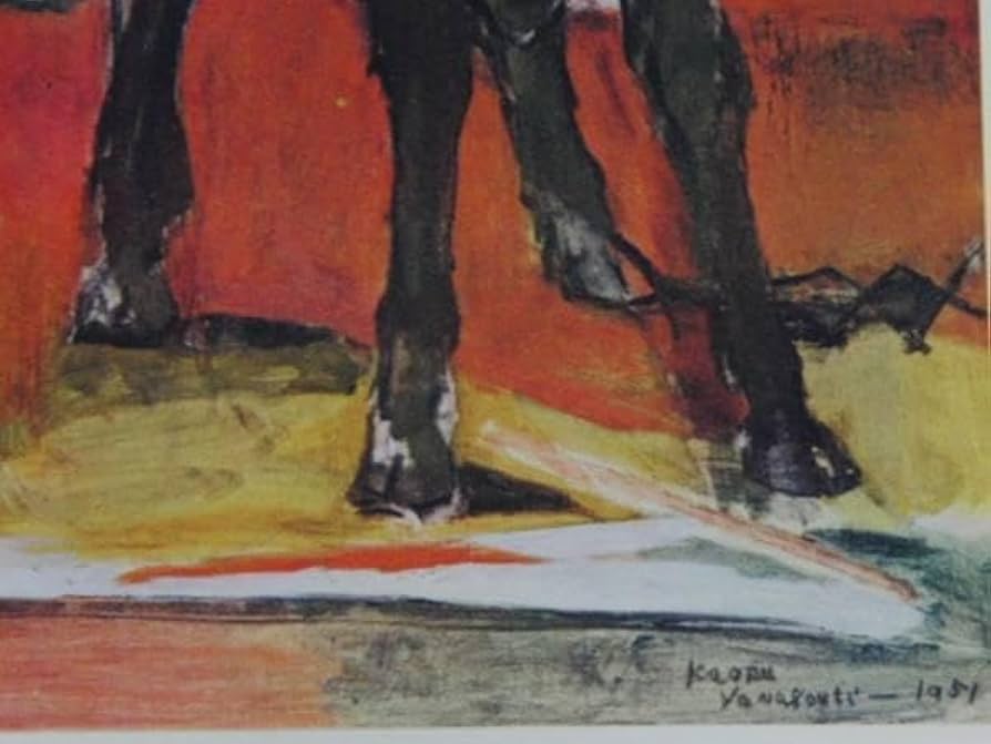 山口　薫、静物、限定版、額装用画集より、新品高級額、額装付、状態良好 山口 薫、静物、限定版、額装用画集より、新品高級額、額装付