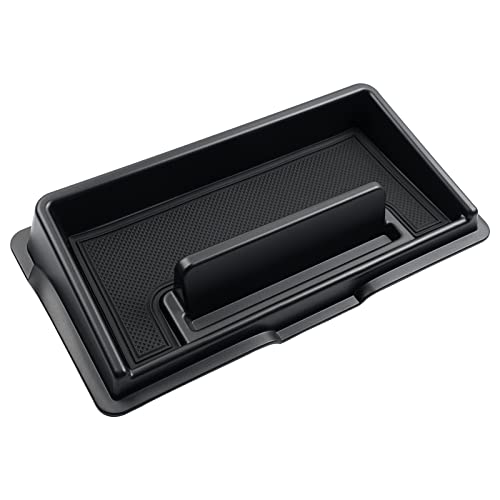 Image of Mixsuper Dash Center Console Organizer for 2019-2023 Suzuki Jimny JB64W JB74W, Dashboard Console Tray Storage Box Phone Stand Black