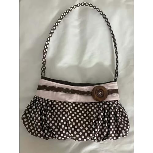 Bolso Tote con Lunares para Mujer Brown Polka Dot miniatura 7
