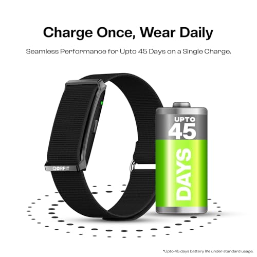 Image of Pulse Smart Band for Men & Women, 24 /7 Health & Fitness Tracker with HRV, BP, Stress & Sleep Monitor, 127+ Sports Modes, Upto 45 Days Battery, IP68 Waterproof, No Subscription Needed