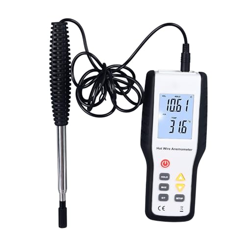 Anémomètre thermique portable pour résoudre les problèmes de tirage et mesurer la vitesse du vent