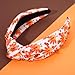 CEALXHENY Thanksgiving Headbands for Women, Fall Headbands, Thanksgiving Fall Accessories, Jeweled Turkey Maple Leaf Headband Earrings, Stackable Thanksgiving Fall Bracelets, Fall Outfits (Pattern A)