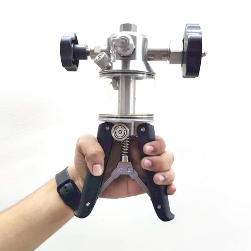 Hand Operated Pneumatic Pressure and Vacuum Pump Calibrator (Range: 0 to 600 Kg/Cm²) (Only Hand Pump) for Calibration Labs, Field Calibration and Pressure Transmitter Calibration | Model: AI-DP1-2300