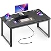 Amazon.com: Huuger 48 x 24 inch Desk with Power Outlets & USB-C, Deeper ...