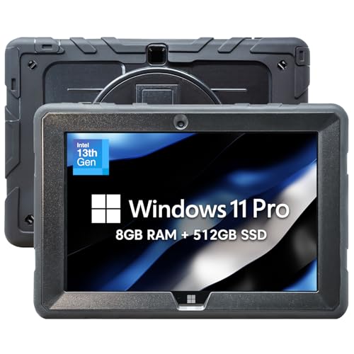 Fusion5 10.1インチ Windows 11 フルHD 頑丈なタブレットPC - インテル 第13世代 - FWIN232 PRO N5 ウルトラスリムWindowsタブレットコンピューター - 8GB RAM、512GB SSD、10インチ、5G