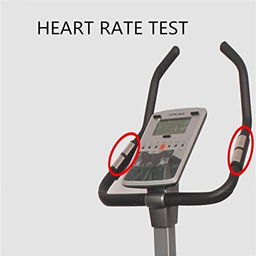 Image of Exercise Bike Indoor Stationary Cardio Exercise Machine Vertical Bicycle Electric Control Multi-Slot Belt Drive Home Exercise Machine (Gray)