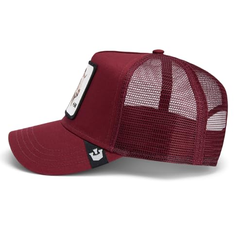 Image of Goorin Bros. Core Combo Collection Trucker Hat for Men and Women, Burgundy (Himothy), One Size