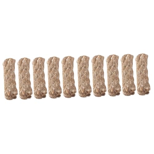 HANABASS Sets Jute Ropes Outdoor Camping Wick Cord Hiking Fire Starter Large Quantity Pack Pcs