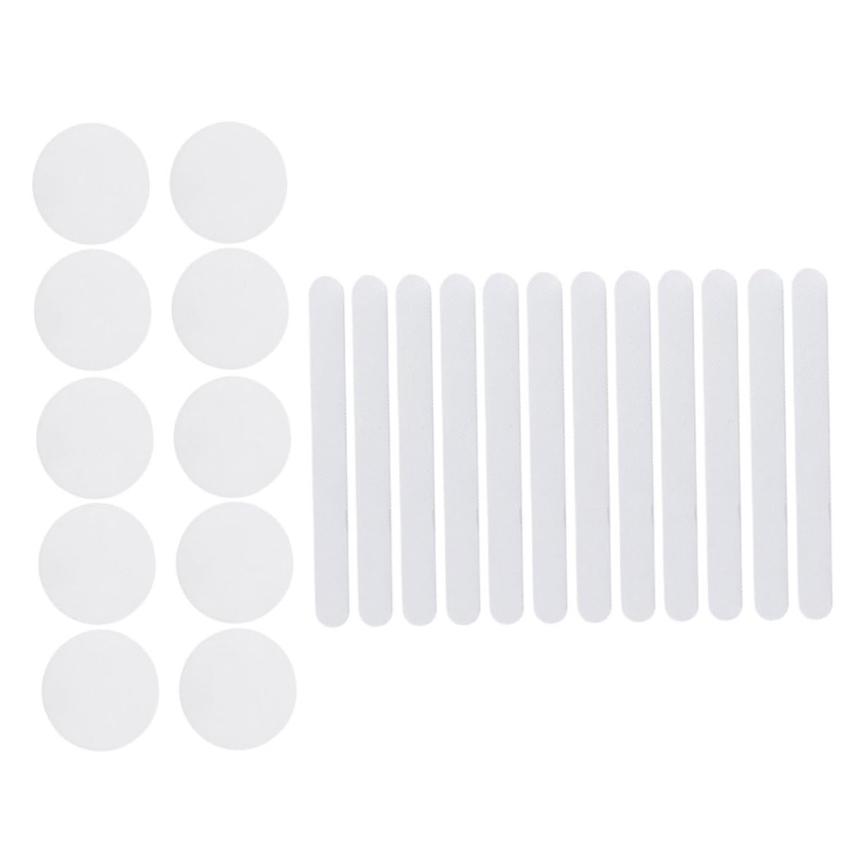 FONDOTIN Anti-Slip Stickers for Shower 22pcs Bathroom Self-Adhesive Decals Non-Skid Patch Strong to Remove