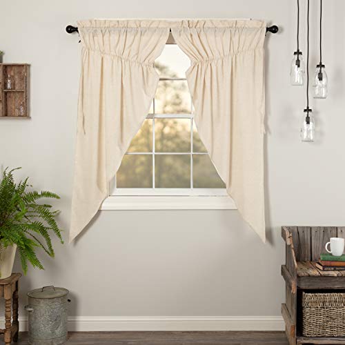 VHC-Brands-Simple-Life-Flax-Solid-Color-Cotton-Linen-Blend-Farmhouse-Curtains-Rod-Pocket-Drawstring-Ties-Prairie-Panel-Pair-Natural-Creme-White VHC Brands Simple Life Flax Solid Color Cotton Linen Blend Farmhouse Curtains Rod Pocket Drawstring Ties Prairie Panel Pair Natural Creme White