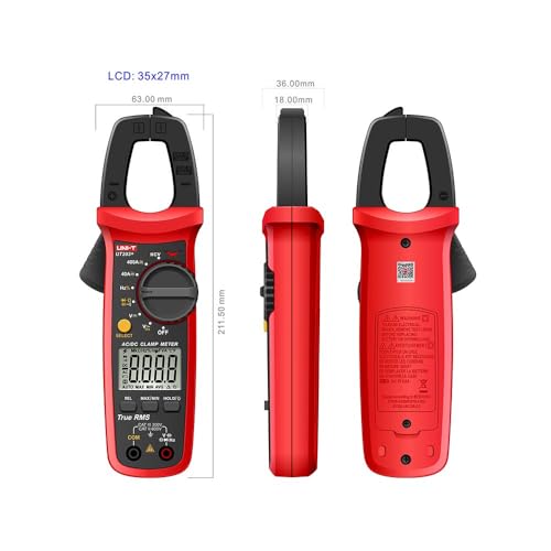 UT203+ Pinza Amperimétrica Digital AC/DC 600A/600V Medidor de Amperímetro Voltímetro Ohmímetro (UT203+) miniatura 4