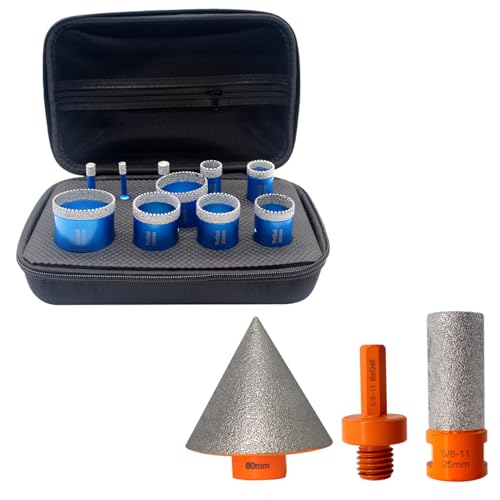 Kit de Brocas con Diamante BeQell 10 Piezas miniatura 1