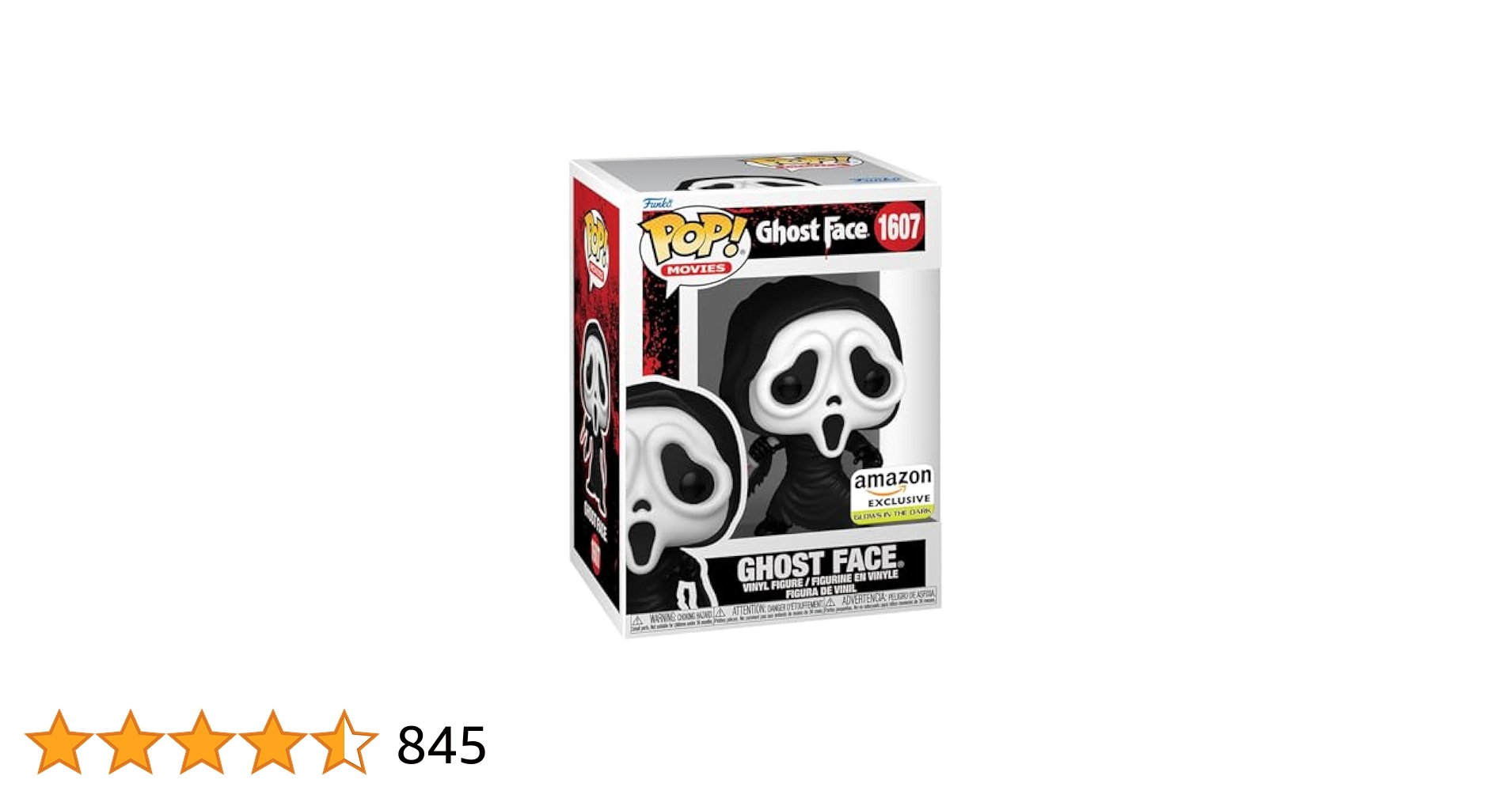 Funko Pop! Movies: Ghostface - Ghostface (Glow in The Dark
