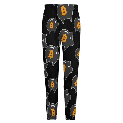 Piggy Bitcoin Men's Pajama Pants Soft Lounge Bottoms With Pocket Sleep Pants Loungewear4