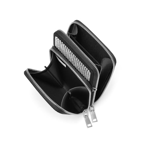 Rhinestone Double Pocket Crossbody Shoulder Bag, Cell Phone Purse, Evening Bag4