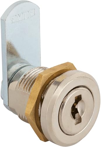 BURG-WÄCHTER Universalzylinder Ersatzzylinder für Briefkästen/Spinde/Schaukästen Scheibenzylinder mit 2 Wendeschlüsseln ZS 77 SB 3071 Silber