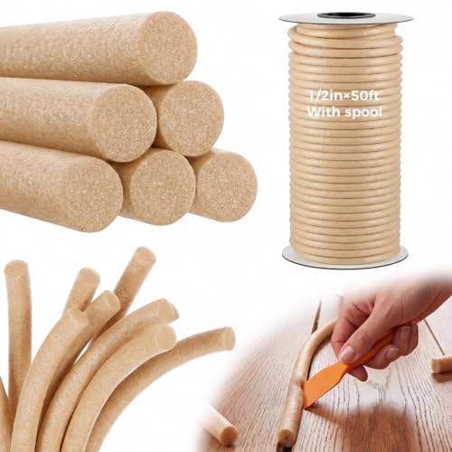 Image of MotiMind Foam Backer Rod for Gap, 1 /2 Inch X 50 ft, Sandy, 1 Roll