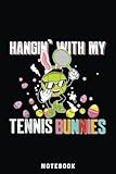 hangin' with my tennis bunnies tennis lover happy easter notebook: happy easter day notebook, easter journal for kids, best happy easter journal for ... easter day notebooks 6x9 inches 110 pages