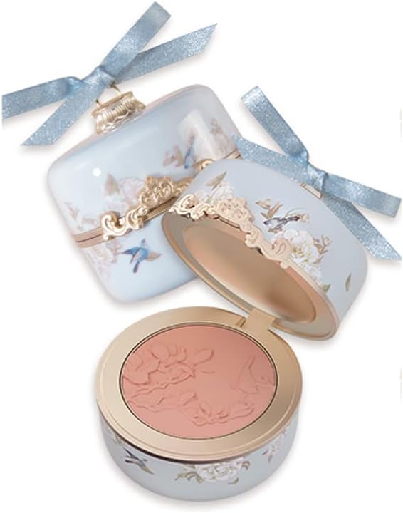 BeautyMALL1 PC HUA ZHI XIAO Classical Blush Powder, Single Color Pure Color Blush Soft Focus Blusher Matte Blusher Powder, Creamy Blusher Cheek Color Case (xiang)