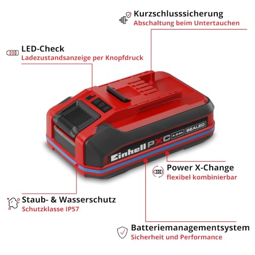 Einhell Original Akku PXC+ 18 V 4,0 Ah Sealed – Ansicht 4