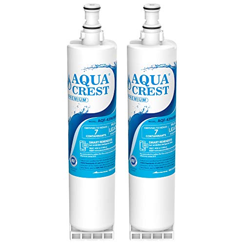 AQUACREST 4396508 Refrigerator Water Filter, Compatible with 4396508 4396510, Filter 5, 46-9010, PUR W10186668, NLC240V (Pack of 2)